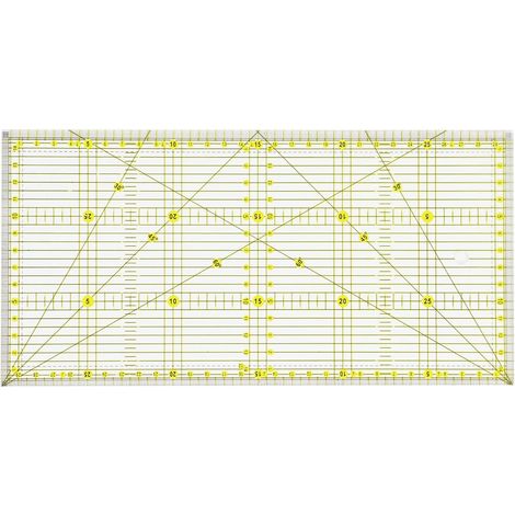 15 X 30 Cm Règle De Patchwork Avec Indications D'Angles, Règle Couture Précise Pour Le Quilting, La Couture Et Le Patchwork