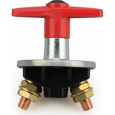 Interrupteur Coupure Isolateur Batterie Coupe Circuit,12v-60v 200a Batterie À Clé Fixe Universelle De Voiture Déconnecter L'Isolateur De Puissance Automobile Urgence Interrupteur Pour Voiture,bateau