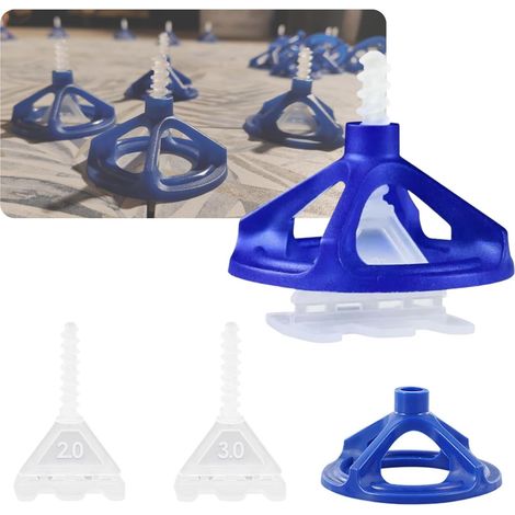 Kit Croisillon Carrelage Autonivelant 2mm X100 + Cadran Réutilisable X100 I Facile Pour Bricoleur Et Carreleur Outil De Nivellement + Cale Carrelage Sol Et Mur I Carreaux Épaisseur 3-19mm Joint 2mm