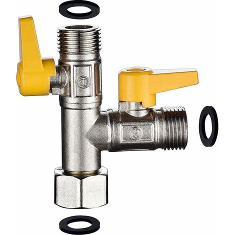 Vanne 3 Voie Raccord Douchette Et Douche De Tête Bras De Douche Inverseur 3 Voies En Laiton Adaptateur Robinet Éteindre, Dsf009