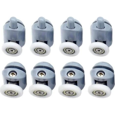 Roulettes Pour Porte De Douche 8 Pièces Galets De Porte De Douche Roulette Porte Coulissante Douche Roulettes Cabine De Douche Pour Porte Douche Salle De Bain 25 Mm