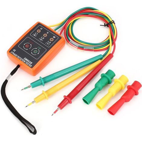Compteur De Séquence De Phase Numérique Compteur De Courant Ac Compteur De Séquence De Phase Triphasé Sm852b Expédié Sans Prise Ni Pile,856423mm