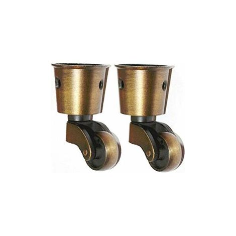 Lot De 2 Roulettes Universelles De Type Tasse Massif Haute Capacité De Charge Pour Meubles, Costumes, Lits