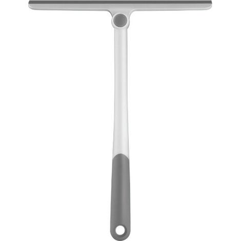 Raclette De Douche Avec Long Manche Raclette De Fenêtre Avec Trou Outils De Nettoyage Ménagers - Gris