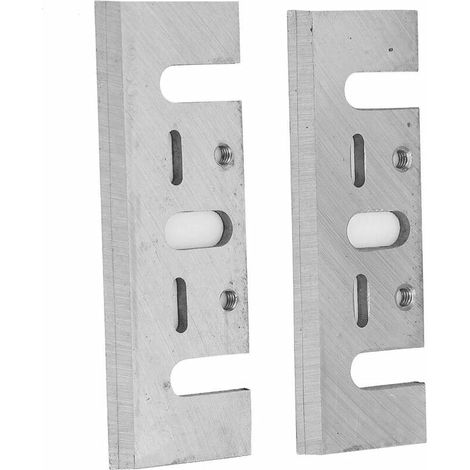 2 Pcs Deux Paires De Lames De Remplacement De Rabot Électrique Manuel Hss Pour Raboteuses À Bois