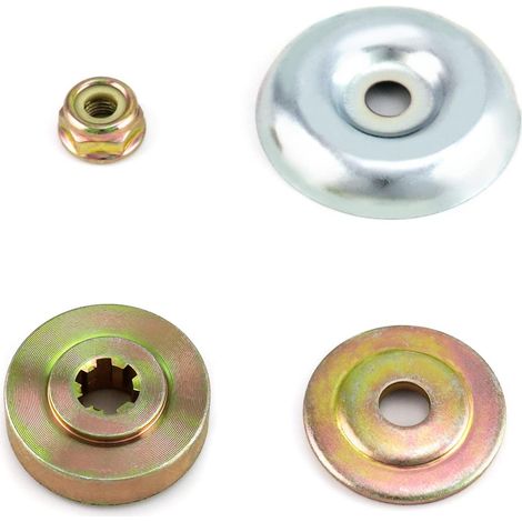 4pcs Kit De Écrous De Rechange En Métal Pour Lames De Boîte De Vitesse, Pieces Detachees Pour Debroussailleuse Et Tondeuses À Gazon