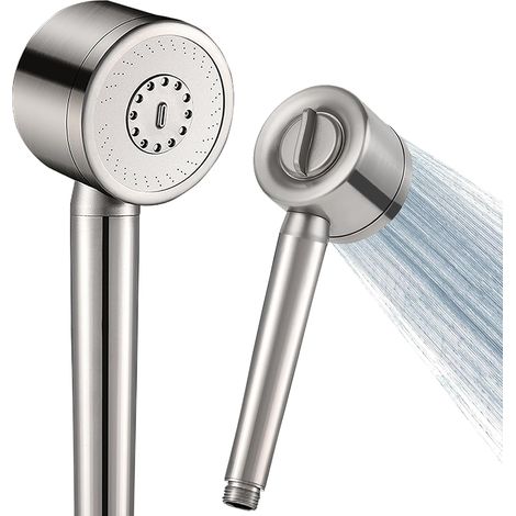 Pommeau De Douche Rehausseur En Acier Inoxydable 304, 3 Modes De Pulvérisation, Pomme De Douche À Économie D'Eau, Argent