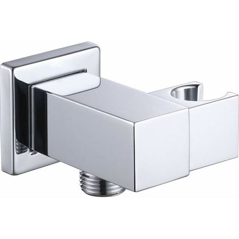 Support De Pommeau De Douche Support De Pommeau De Douche En Laiton Carré Argent