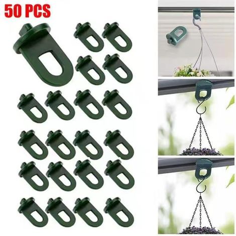 50 Clips De Serre - Clips De Serre - Petits Clips De Serre En Plastique Noir Pour Une Installation Facile