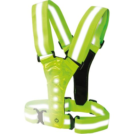 Gilet De Sécurité Réfléchissant Led Gilet Réfléchissant Haute Visibilité Unisexe Harnais De Sécurité Réfléchissant Pour Les Activités De Plein Air Nocturnes, La Course, Le Vélo, La Promenade Du