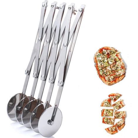 Roulette À Pizza À 5 Roues Diviseur De Pâte En Acier Inoxydable, Trancheuse À Pizza, Coupe-pâte À Biscuits, Couteau À Pâtisserie,pâtisserie Gâteau De Cuisson Pizza Cutter