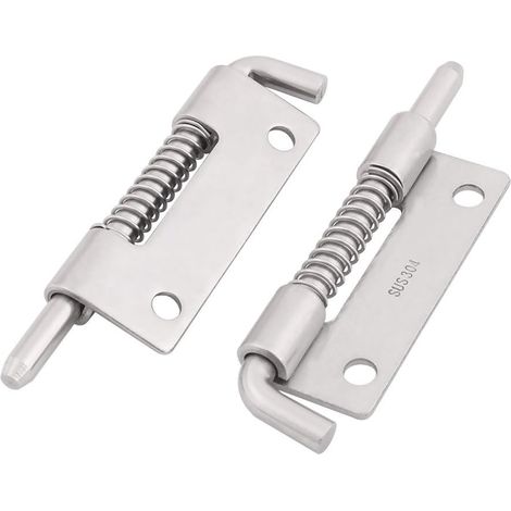 2pcs Loquet A Ressort Targette A Ressort Verrou De Porte Serrure Pour Meuble Portail Garage Acier Inox 304