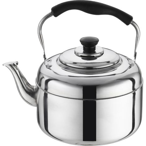 2l Bouilloire De Cuisinière, Inox Théières Pour Cuisinière, Bouilloire Gaz, Poignée Résistante À La Chaleur, Théière Inox