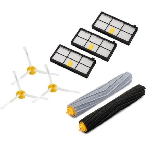 Kit Pièces Accessoires De Rémplacement Pour Irobot Roomba 800 900 Series 860 865 866 870 871 875 876 880 886 896 960 966 971 976 980 981 Brosses De Rechange Filtre Accessoires Pour Aspirateur Roomba