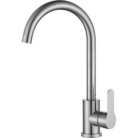 Robinet Unique Réglable Froid Et Eau Chaude Robinet De Salle De Bain Lavabo Cuisine Mélangeur 360°