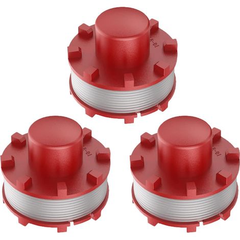 1 Ensemble - Lot De 3 Bobines De Fil De Rechange Pour Débroussailleuse Ein-hell 3405096, 2 Mm, Pour Ein-hell Ge-ct 36/30 Li E Solo, Agillo 36/255 Bl, Agillo 18/200