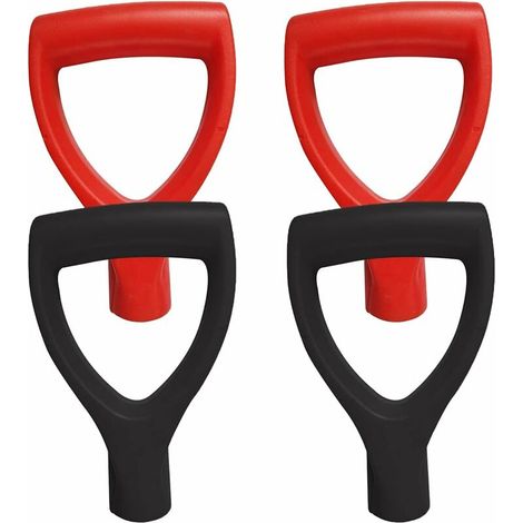 4 Pièces Pelles À Neige De Rechange En Plastique Poignée,pelle À Neige De Remplacement D Grip Poignée En Plastique Poignée Scoop Neige Pour Pelleteuses Fourchette Spade Jardin Accessoires