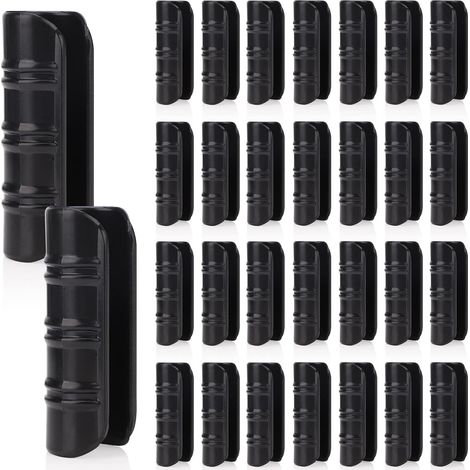 30 Pcs Jardin Bâtiments Tube Clip, Clips En Plastique Pour Serre Film Clip Tube Serrage Connecteur Kit, Pour Serre Bannière Cadre Abris Noir 25mm