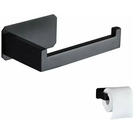 Porte Papier Toilette Inox Original Porte Papier Toilette Mural Sans Perçage Porte Papier Toilette Noir 3m Adhésif Pour Décoration Salle De Bains Wc Cuisine Accessoire