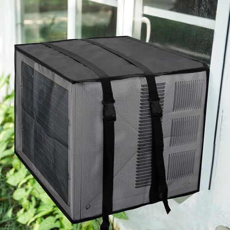 Couverture De Climatiseur - Housses De Climatiseur En Tissu Oxford Très Résistantes Pour Unités De Fenêtre Avec Sangles Réglables Grandes Couvertures D'Unité Ac Étanches Pour L'Extérieur