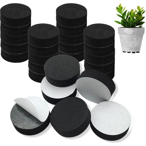 40 Pièces Pied Pot De Fleur Invisible, Auto-adhésif Antiderapant Pied Pot De Patin Pour Surélever Les Plantes Intérieur Et Extérieur, Pieds De Meubles Pour Éviter Les Rayures Sur Le Sol
