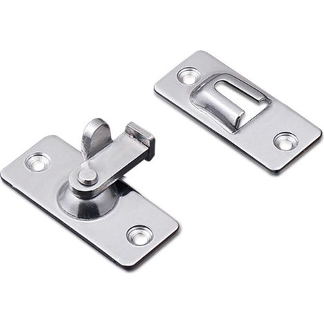 Loquet De Serrure De Porte À 90 Degrés, Loquet De Verrouillage À Angle De Sécurité En Acier Inoxydable Pour Porte Coulissante/poussoir