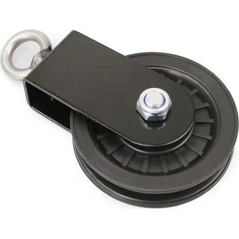 Poulies De Câble Silencieuses De 90 Mm En Nylon, Roue De Traction À 360 Degrés, Fixation Pour Système De Poulie De Levage Latte, Blocs De Levage, Équipement De Gym À Domicile