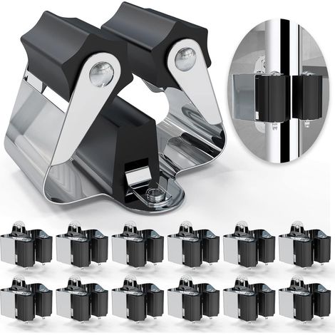 12 Pièces Porte Balais Mural,organisateur De Balais,l’épaisseur Du Rangement Balai Est De 0.7 Mm Et Non De 0.4 Mm,accroche Balai Pour Buanderie Jardin,garage(noir)