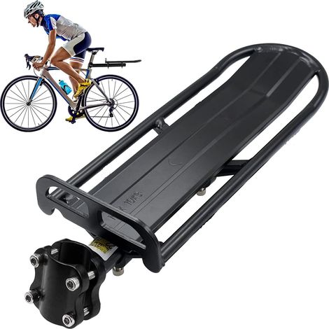 Porte Bagages Vélo Arrière, Vélo Porte Bagage, Universel Réglable Porte-bagage Transporteur Bicyclette Accessoires Serrage Rapide Support Vélo Racks, Maximale De 10 Kg, Installation Rapide