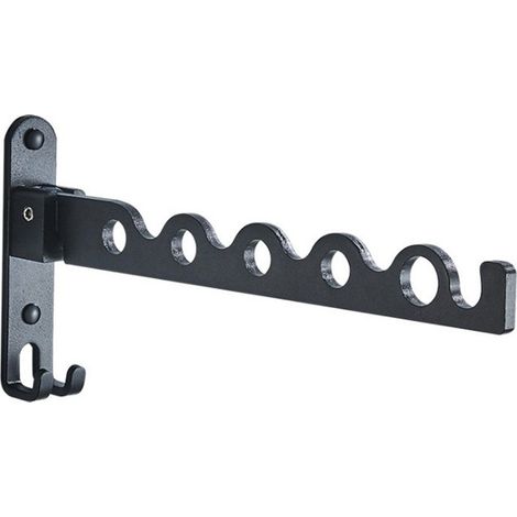 Étendoir Mural, Cintre Mural Support De Séchage Pliable Crochet Cintre Pour Balcon Rotation 90° Porte-vêtements Pliable Mural Pour Salle Bain, Chambre, Hôtel, Buanderie (noir)