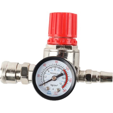 Régulateur De Pression Du Compresseur D'Air Détendeur Pneumatique,valve De Régulation De Pression Avec Raccord 140psi