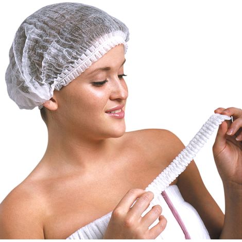 Charlottes Jetables Pour Cheveux 100 Pièces (blanc) - Bouffants Respirants Et Résistants Masque De Protection
