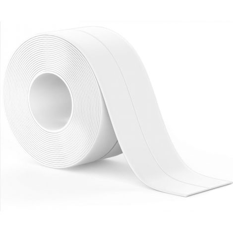 2 Rouleaux Joint Salle De Bain Blanc, Ruban Auto-adhésif, Bande Etancheite Joint Baignoire Adapté À De Nombreuses Occasions Pour Cuisine Ou Salle De Bain(320 3,8cm)