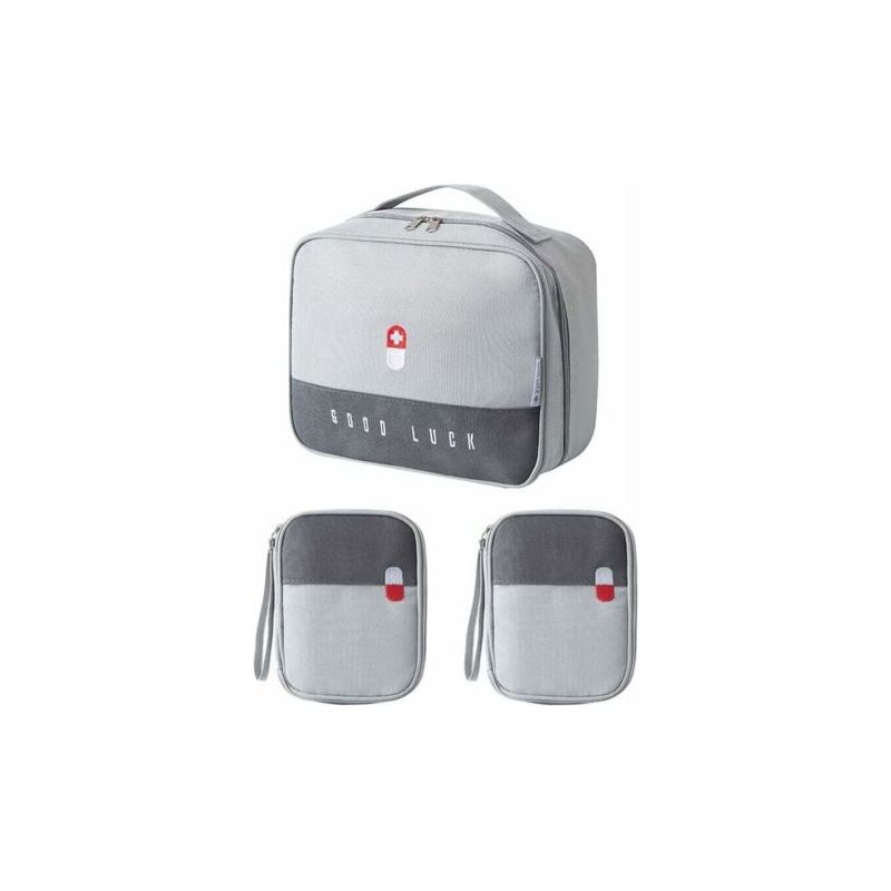 Alliandisforehill 3-teilige Medizintasche, Tragbares Erste-hilfe-set, Medizinische Box, Leeres Erste-hilfe-set, Wasserdichte Notfalltasche Für Zuhause, Reisen Und Camping