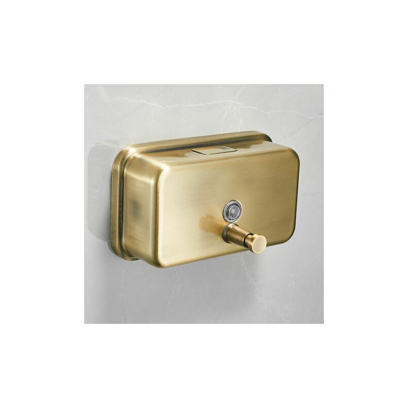 Alliandisulisem Manueller, Wandmontierter Seifenspender In Gebürstetem Gold Für Zuhause, Shampoo, Duschgel, Seifenspender, Handdesinfektionsmittelflasche