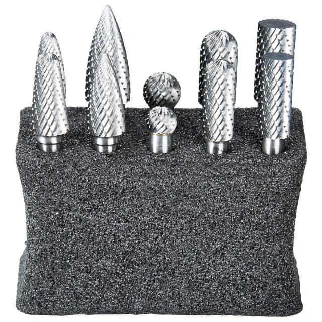Frässtift-Satz HM C 10-teilig 6mm