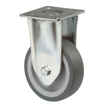Apparaterolle, Bockrolle, Ø 50 mm, Radbreite 18 mm, Tragkraft 40 kg, Bauhöhe 73