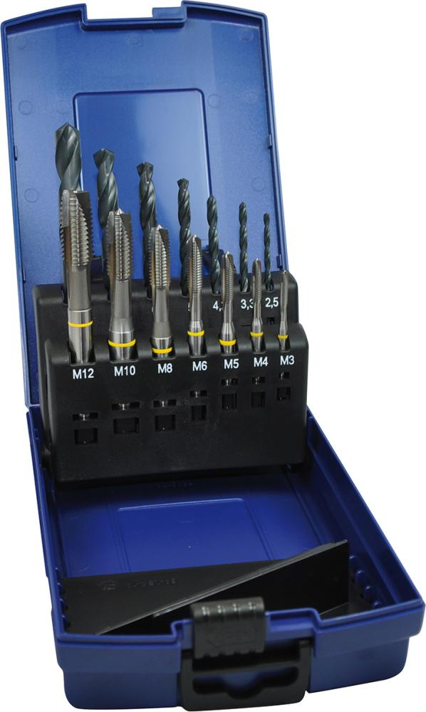 Maschinen-Gewindebohrer-Satz DIN 371B HSSE +KLM3-M12 6H DL