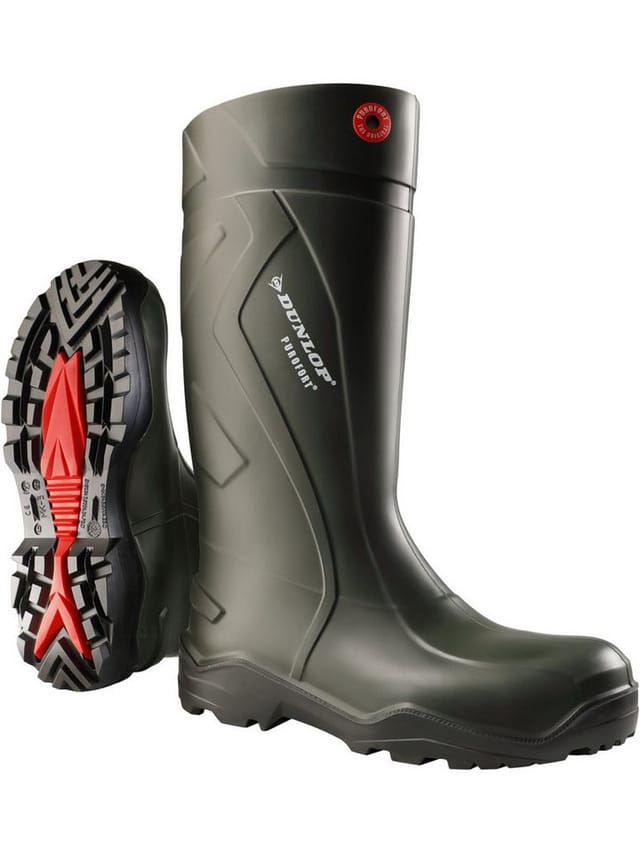 Sicherheits-Gummistiefel Purofort®+ full safety C762933, S5, grün, Größe 46