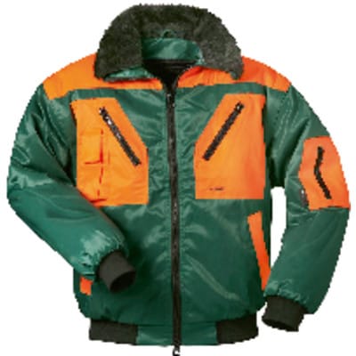 Waldarbeiter-Pilotenjacke ROTDORN 22758, forstgrün/orange, Größe 2