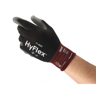 Mechanischer Schutzhandschuh HyFlex® 11-601, schwarz/grau, Größe 8 WW