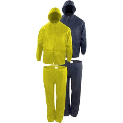 Regenset, Jacke und Hose, gelb, Größe L