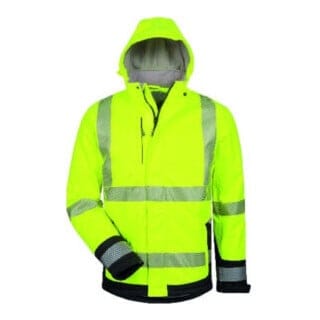 Warnschutz-Softshelljacke LUKAS, warn-orange/schwarz, Größe L