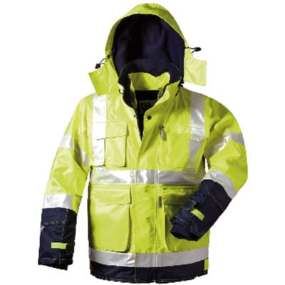2-in-1 Warnschutzjacke BENJAMIN, warn-gelb/marine-blau, Größe L