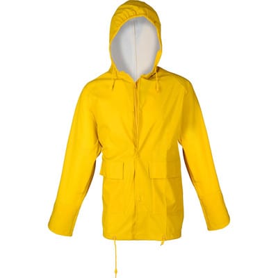 PU-Stretch-Regenjacke, gelb, Größe L