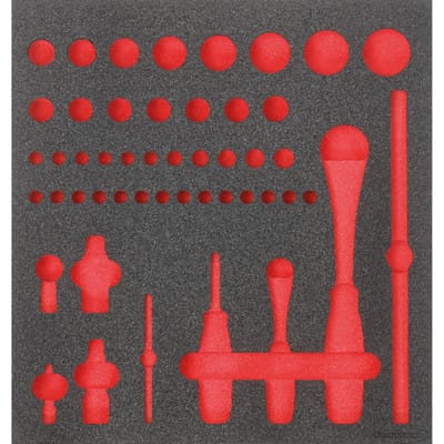 Werkzeugmodul 2/3 leer für Steckschlüssel 1/4" und 1/2