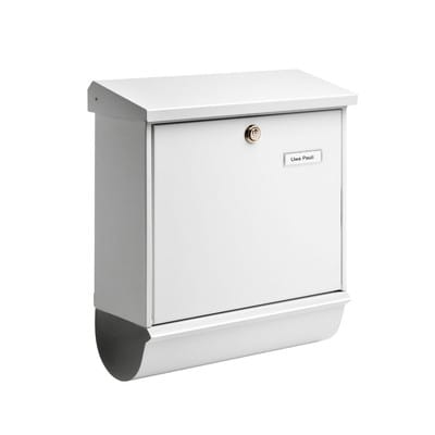 Stahlblech-Briefkastenset Comfort 91300 weiß