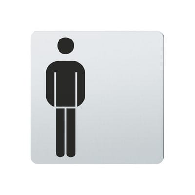 OA-Hinweisschild, 36 4058 Herr, edelstahl fein matt