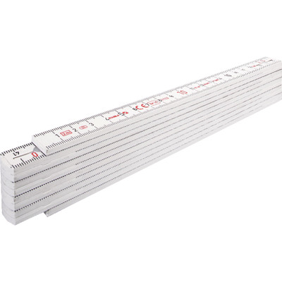 Kunststoff-Gliedermaßstab Type 1004, 1m weiß
