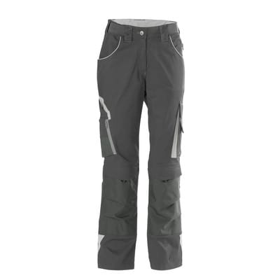 Bundhose 24 Damen, dunkel-grau/hell-grau, Größe 42